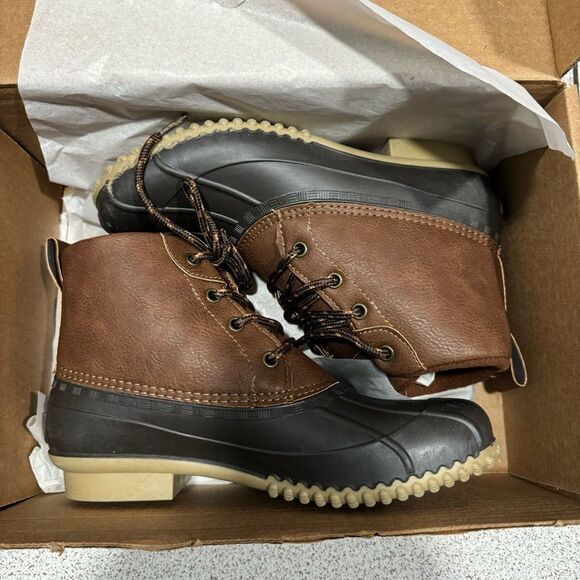 London Fog Duck Weather Boots sz 8 NEW #G490 - Picture 9 of 9